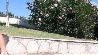 Poolside Sensual Massage with Happy Ending For Hot Blonde Bombshell Oliva Sparks