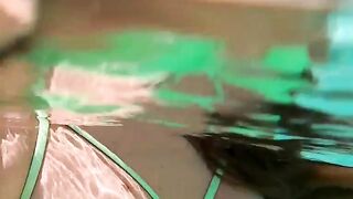 Poolside Sensual Massage with Happy Ending For Hot Blonde Bombshell Oliva Sparks