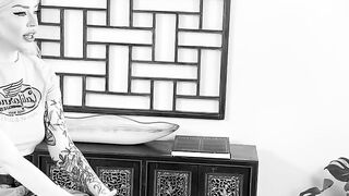 Nichole Sapphire's Ink-Filled Journey Through Body Art" or "Tatted Up Babe Gets Her Fix of Permanent Makeup