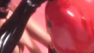 FemDom BDSM Lesbians - Latex Mistress Dominates Submissive Slave Girl in Rough Sex