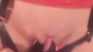 FemDom BDSM Lesbians - Latex Mistress Dominates Submissive Slave Girl in Rough Sex