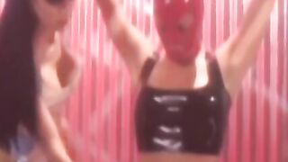 FemDom BDSM Lesbians - Latex Mistress Dominates Submissive Slave Girl in Rough Sex