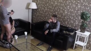 Husband Shares Wife With A Stranger For An Intense Threesome Experience