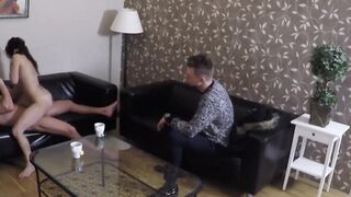 Husband Shares Wife With A Stranger For An Intense Threesome Experience
