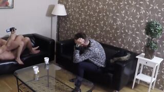 Husband Shares Wife With A Stranger For An Intense Threesome Experience