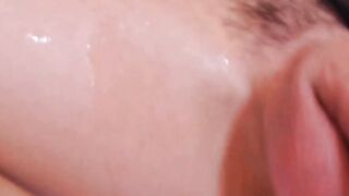 Transgender Babe's Passionate Solo Play - Close-Up Fingering & Big Load