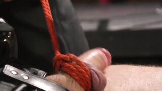 Hair Bear" - Older Man Dominates Young Twink With BDSM Bondage And Electro-Play In Dark Dungeon Scene