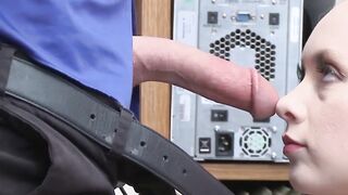 Petite Blondie Athena Rae Fucked Hard By A Security Officer - XXX