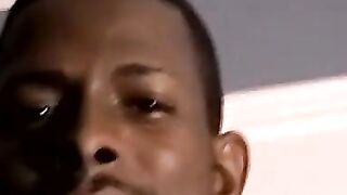 Black Amateur Thugs Solo Masturbation - Lubricated Big Black Dick
