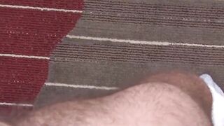 Army Hunk's Solo Masturbation - Close-Up View Of His Big Dick & Loaded Cumshot