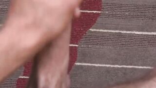 Army Hunk's Solo Masturbation - Close-Up View Of His Big Dick & Loaded Cumshot