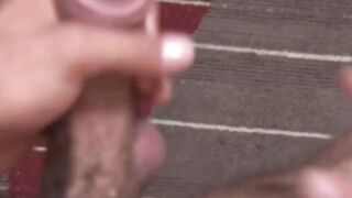 Army Hunk's Solo Masturbation - Close-Up View Of His Big Dick & Loaded Cumshot