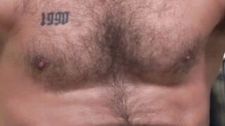 Army Hunk's Solo Masturbation - Close-Up View Of His Big Dick & Loaded Cumshot