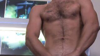 Army Hunk's Solo Masturbation - Close-Up View Of His Big Dick & Loaded Cumshot