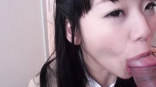 Japanese Teenage college girl Rides On A Hard Dick And Gets Creamped