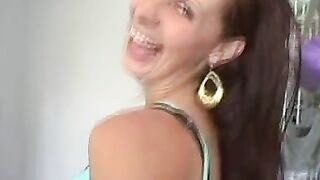 Brunette Bombshell Gianna Micheals Fucks Her Way To Orgasm