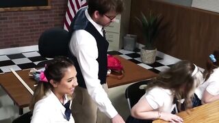 Hot Teacher's Lounge #3 - MILF Swap Party featuring Kimora Quinn, Eva Nyx & Myra Moore