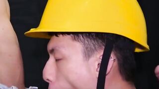 Foursome Frenzy #4 - Hardcore Construction Sex with Older Man