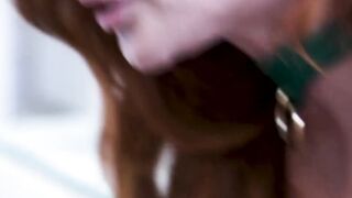 Redheaded Vixen Sophie Locke Sucks And Swallows A Huge Load In Her Throat