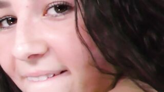 Brunette Bombshell Liz Jordon Fucked Hard And Swallows Warm Load
