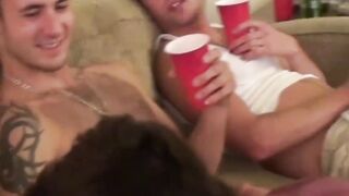 Football Fan Blowjob Party - Bros Share Their Hot Wife's Ass