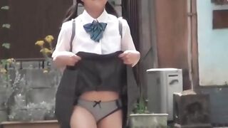 Young college girl's Outdoor Pissing Adventure - Naughty Teen Faces Exposure