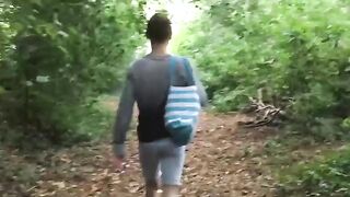Amature Babe Rides Dildo Outdoors While Jerking Off - Sex Toy Adventures
