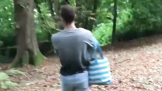 Amature Babe Rides Dildo Outdoors While Jerking Off - Sex Toy Adventures