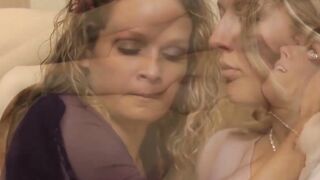 Lesbian Heaven - Erotic Finger-Lickin' Blonde Babes Scissoring & Lustful Kiss