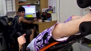 Three's Company But My Mouth Is All Alone - Gay Threesome Facial Blowjob