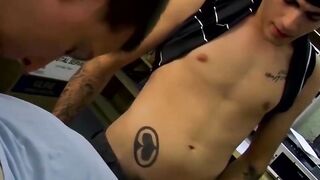 Three's Company But My Mouth Is All Alone - Gay Threesome Facial Blowjob