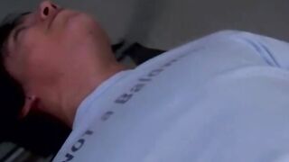 Three's Company But My Mouth Is All Alone - Gay Threesome Facial Blowjob