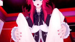 DxD Фута Риас и Фута Акино трахают свою подругу 1 серия