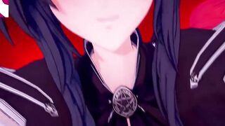DxD Фута Риас и Фута Акино трахают свою подругу 1 серия
