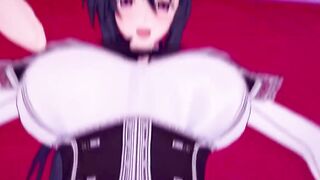 DxD Фута Риас и Фута Акино трахают свою подругу 1 серия