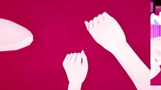 DxD Фута Риас и Фута Акино трахают свою подругу 1 серия