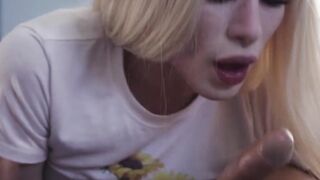 TS Jenna's Ass Wrecking - Brother's Friend Fucks Her Hard