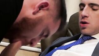 Handsome Boss Fucks His Employee's Ass In The Office - Gay Anal Sex