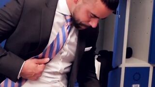 Anal Drilling In The Locker Room - Business Man Rimmed And Fucked Hard