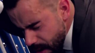 Anal Drilling In The Locker Room - Business Man Rimmed And Fucked Hard