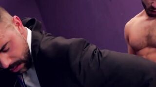 Anal Drilling In The Locker Room - Business Man Rimmed And Fucked Hard