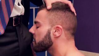 Anal Drilling In The Locker Room - Business Man Rimmed And Fucked Hard