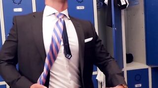 Anal Drilling In The Locker Room - Business Man Rimmed And Fucked Hard