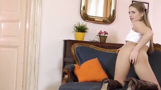 Petite-English Whores' Sloppy Blowjob & Rough Sex with Sir - HD