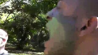 Outdoors Hottie Blowjobs & Doggy-Style Fucking - New Recruit Gets Fucked Hard