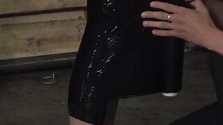 Dominatrix Hand Job - BDSM Slave Gets Spanked And Fucked Hard By His Mistress