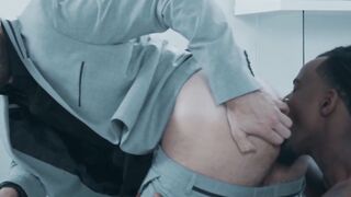 Black Stud Rimming And Fucks White Guy In The Ass - Interracial Anal