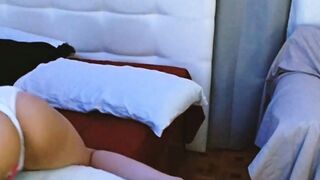Amature Girl Next Door Sucks Her Boyfriend's Dick In Bed And Gets A Facial