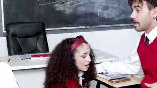 Pixie Small's Threesome - Teacher Away Makes Three Way
