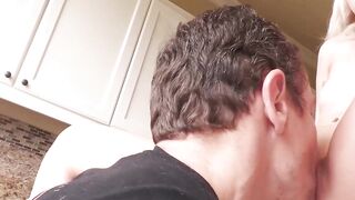 Step-Dad's Rough Handjob & Deepthroat Blow Job Ending With Facial